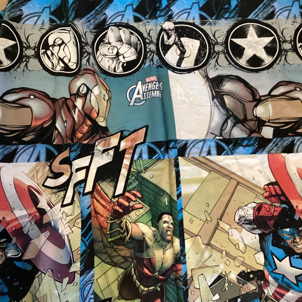 Marvel Avengers Assemble Twin Size Duvet Cover Bedding Hulk Thor Captain America - Picture 5 of 11